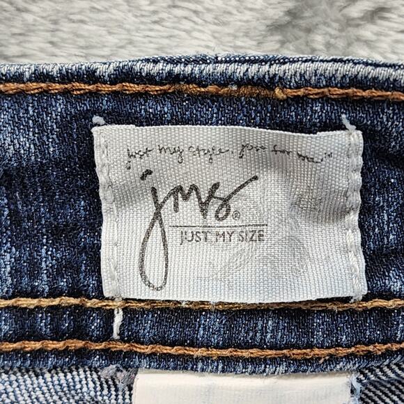JMS just My Size Jeans Womens 22W Blue High Rise Bootcut Stretch Denim Casual - Picture 6 of 13